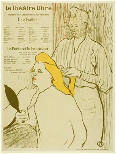 Toulouse-Lautrec - The Hairdresser, Program for the Théâtre Libre, 1948.430