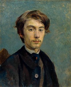 Henri de Toulouse-Lautrec - Portrait de Émile Bernard. Free illustration for personal and commercial use.
