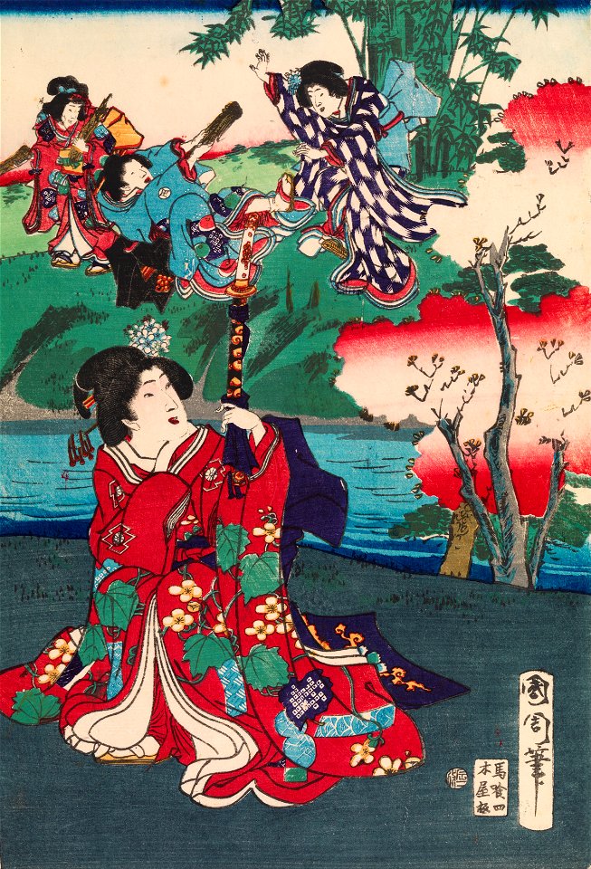 Toyohara Kunichika - The Tale of Genji - Google Art Project