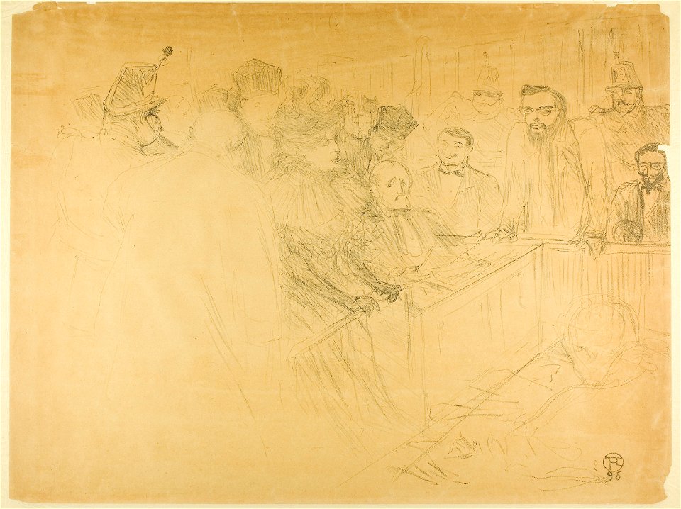 Toulouse-Lautrec - The Arton Trial (third plate), 1927.929