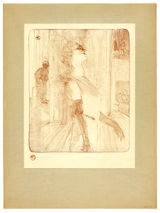 Toulouse-Lautrec - On the Stage, plate one from Yvette Guilbert, 1930.799