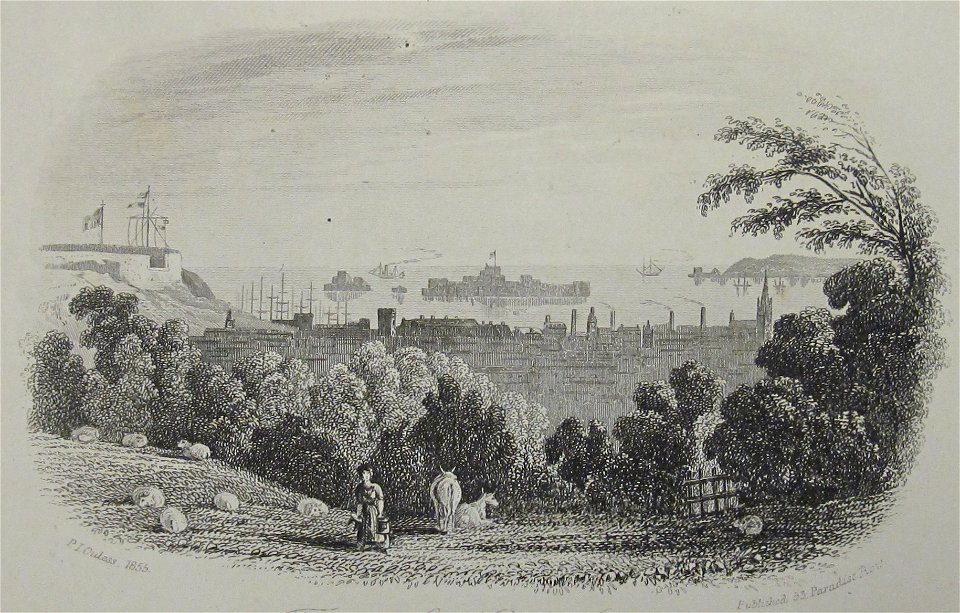 Town of Saint Helier Philip John Ouless 1855