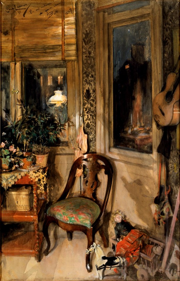 Toys in the Corner (Carl Larsson) - Nationalmuseum - 32560