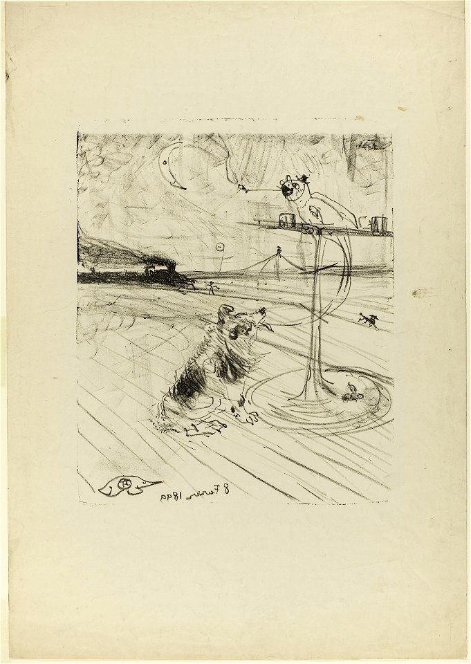 Toulouse-Lautrec - The Dog and the Parrot, 1927.896