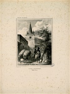 Tour d'Ancizan, vallée d'Aure (Souvenirs des Pyrénées) - Fonds Ancely - B315556101 A GAVARNI 1 010