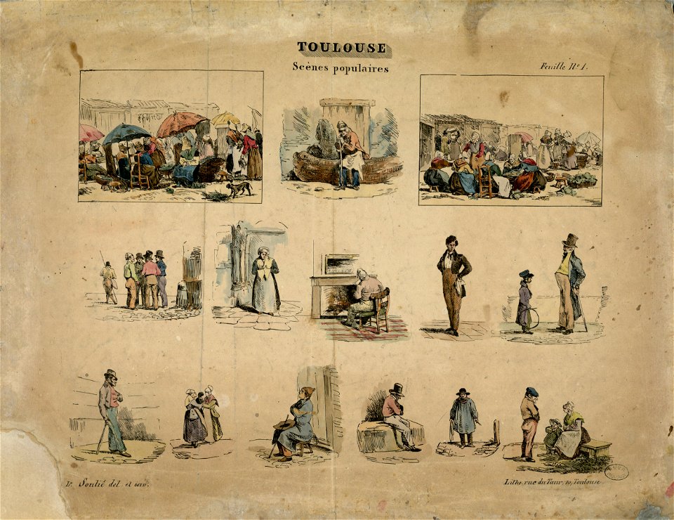 Toulouse. Scènes populaires - Fonds Ancely - B315556101 A SOULIE 004