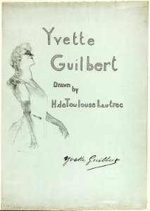 Toulouse-Lautrec - Yvette Guilbert on Stage, from Yvette Guilbert, 1930.123