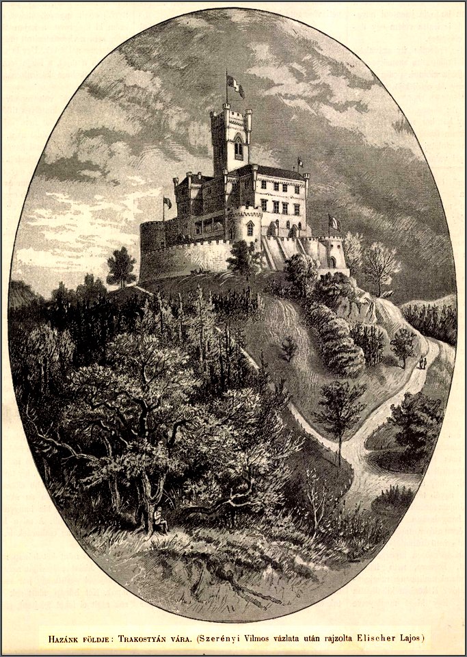 Trakostyán (Trakošćan) vára, Magyarország és a Nagyvilág, 1883