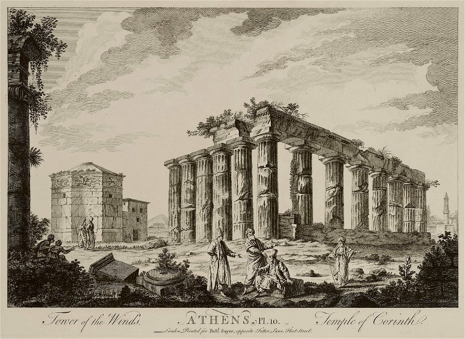 Tower of the Winds Athens Temple of Corinth - Sayer Robert - 1759
