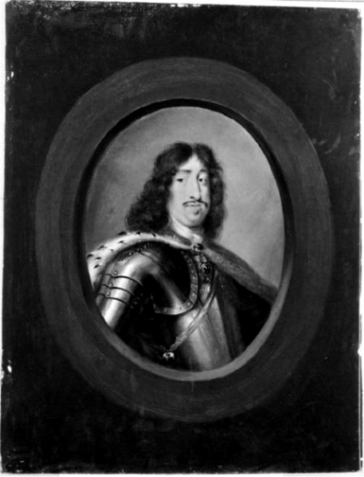 Toussaint Gelton naar David Klöcker Ehrenstrahl - Portret van Frederik III, koning van Denemarken (1628-1698) - NMGrh 2167 - National Portrait Gallery of Sweden