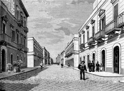 Trani – Corso Vittorio Emanuele (xilografia)