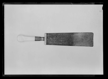 Trancherspade, sammansatt av ursprungligen ej samhörande delar, blad Bayern, 1500-tal - Livrustkammaren - 51837