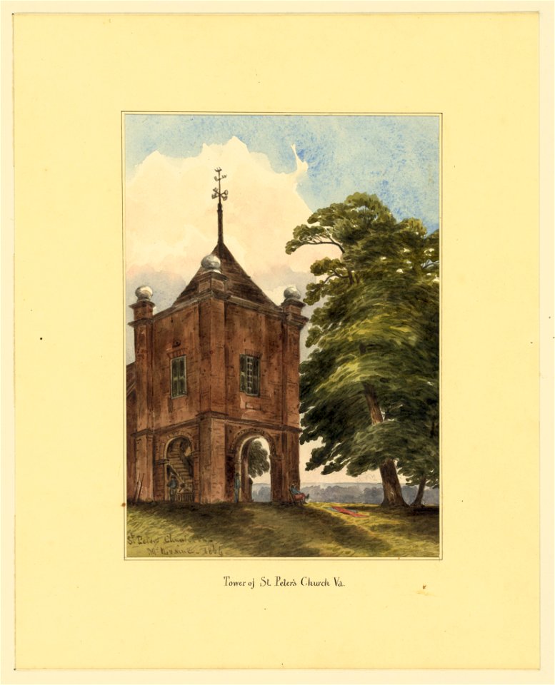 Tower of St. Peter's Church Va. LCCN2004661975