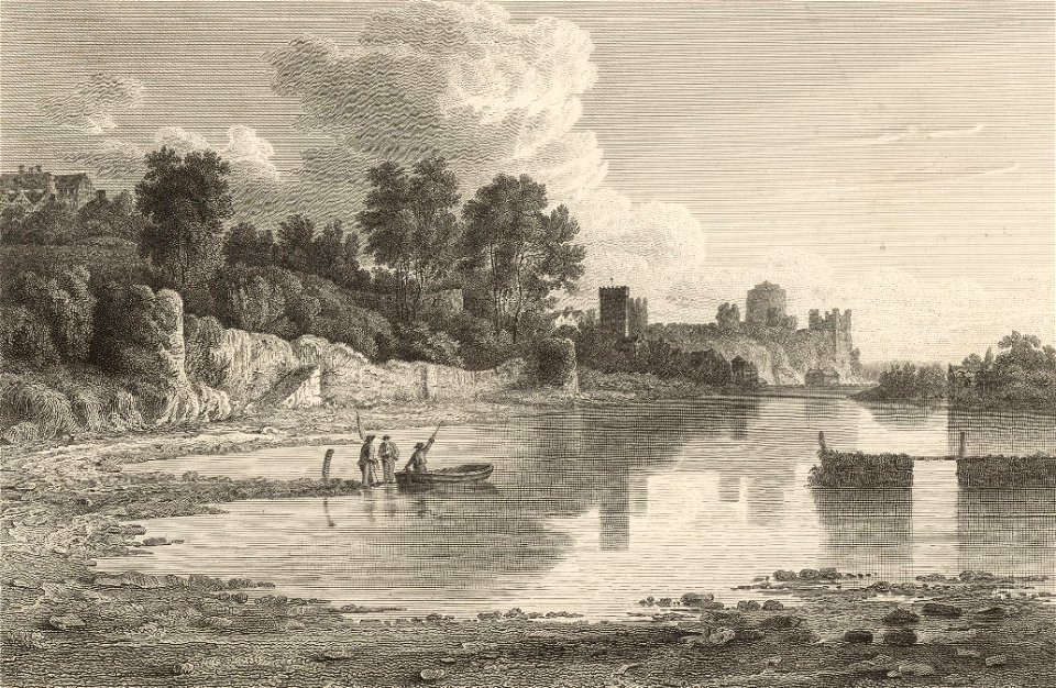 Town walls and castle of Pembroke May 10th 1817