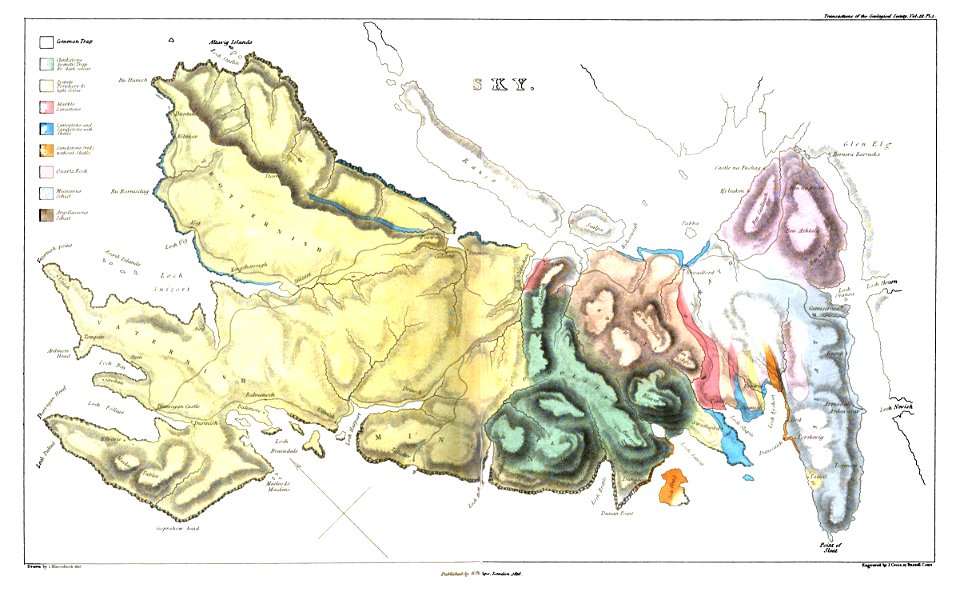 Transactions of the Geological Society, 1st series, vol. 3 plate page 0462-463