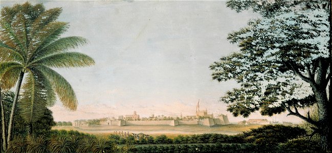 Tranquebar 1790 - Peter Anker (1744–1832) - Kulturhistorisk museum, UiO - UEM4452 (cropped)