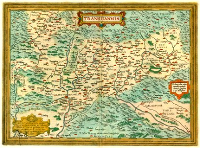 Transylvania by Abraham Ortelius, 1612