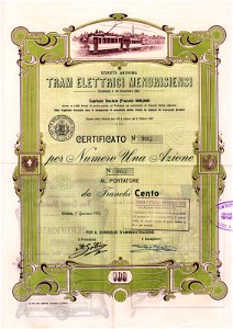 Tram Elettrici Mendrisiensi 1908