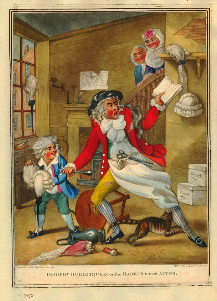 Tragedy Burlesqued, or the Barber turned Actor (BM 1935,0522.1.201)