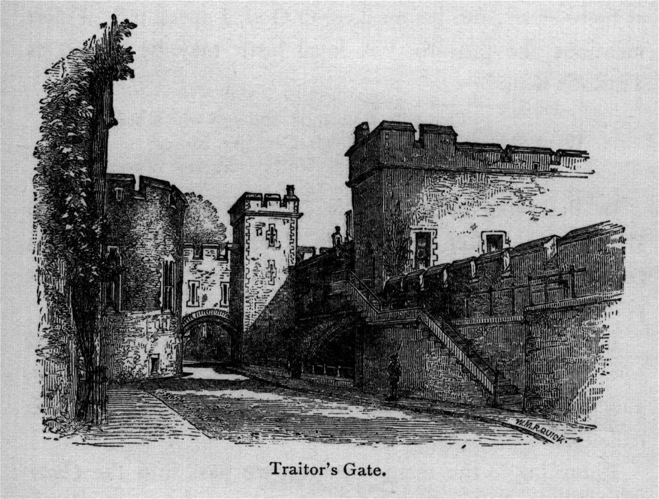 Traitor's Gate - Walks in London, Augustus Hare, 1878