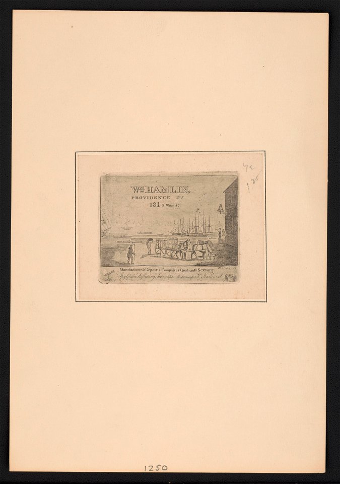 Tradecard. Wm Hamlin. Providence RI LCCN2004666437