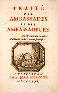 Traité-des-ambassades-et-des-ambassadeurs-1726 MG 1218. Free illustration for personal and commercial use.