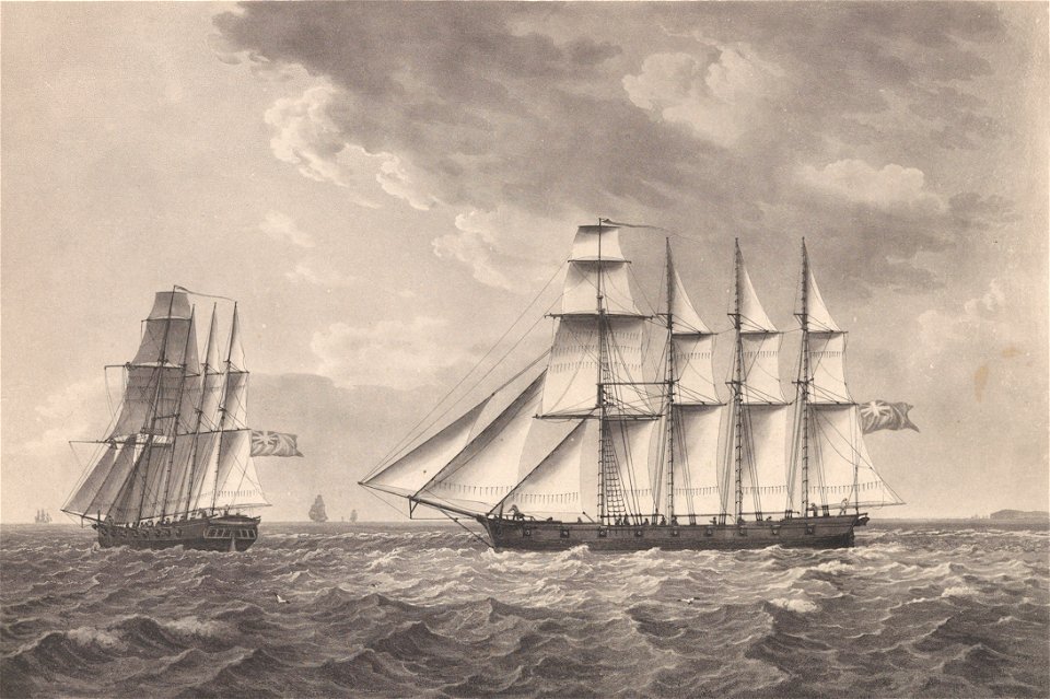 Transit (1800 ship) in two views