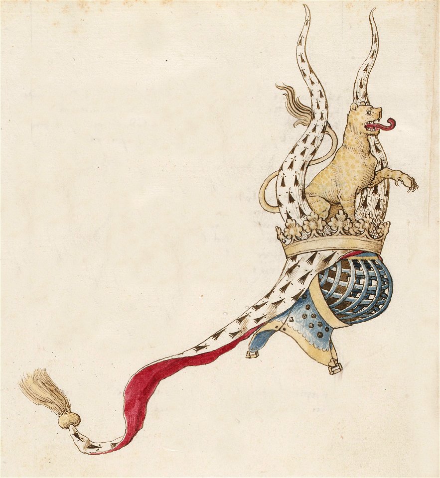Traicitié de la forme et devis comme on fait les tournoys BNF Fr. 2695 f23v-heaume3