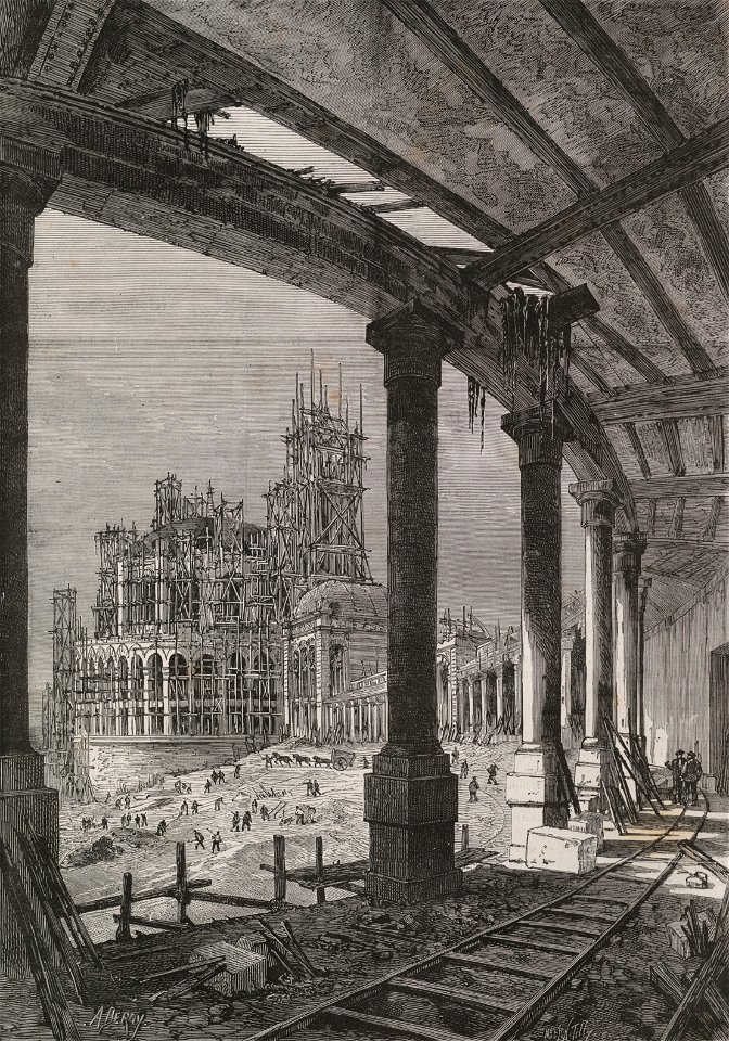 Travaux du Palais du Trocadéro, 1878