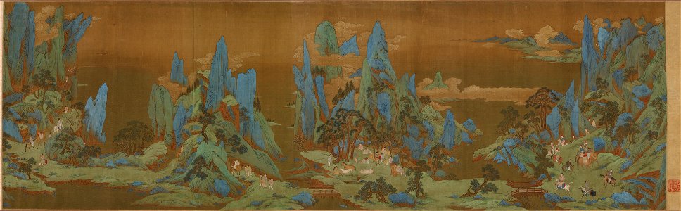 Travelers in the Springtime Mountains-(Journey to Shu)-FS-7308-01-02