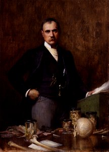 Sir Frederick Treves, Bt by Sir (Samuel) Luke Fildes. Free illustration for personal and commercial use.