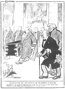 Traslación de los restos de hombres ilustres, de Tovar