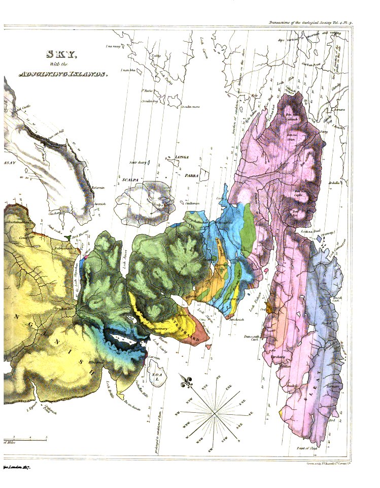 Transactions of the Geological Society, 1st series, vol. 4 plate page 0521