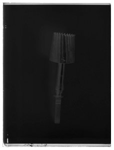 Trepaneringsborr, använd vid trepaneringen av friherre Georg Carl von Döbeln (1758-1820) 1791 - Livrustkammaren - 45141-negative