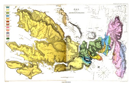 Transactions of the Geological Society, 1st series, vol. 4 plate page 0520-0521