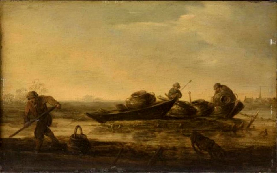 Trant van Jan van Goyen - Vissers met boten op het strand - Cat. 469 - Philadelphia Museum of Art