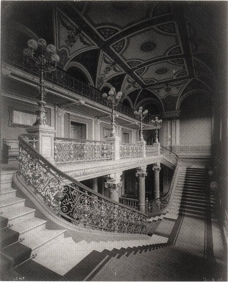 Treppenhaus Neues Gewandhaus Leipzig um 1884