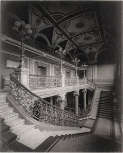Treppenhaus Neues Gewandhaus Leipzig um 1884