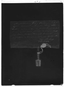 Trepaneringsborr, använd vid trepaneringen av friherre George Carl von Döbeln (1758-1820) 1791 - Livrustkammaren - 35155-negative