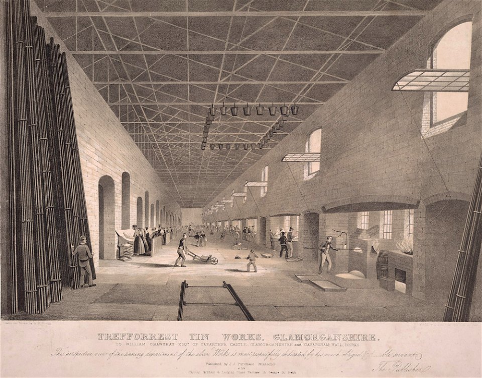 Trefforrest tin works, Glamorganshire