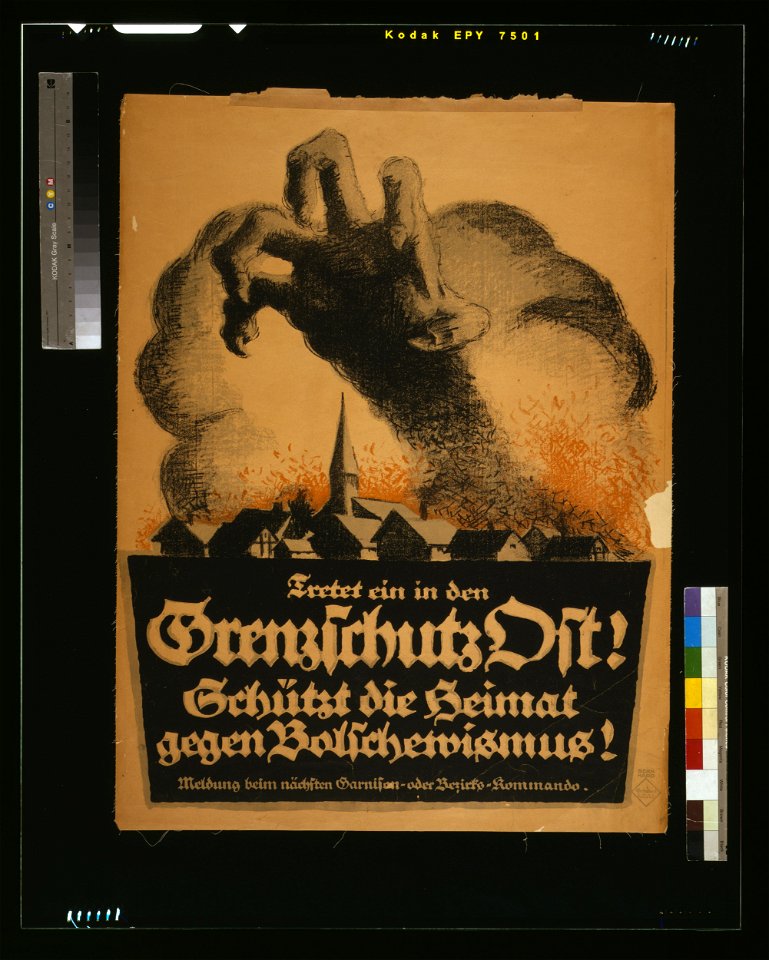 Tretet ein in den Grenzschutz Ost! Schütz die Heimat gegen Bolschewismus! - Bernhard. LCCN2004665847