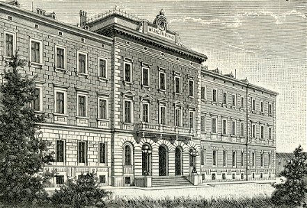 Trento il Tribunale xilografia