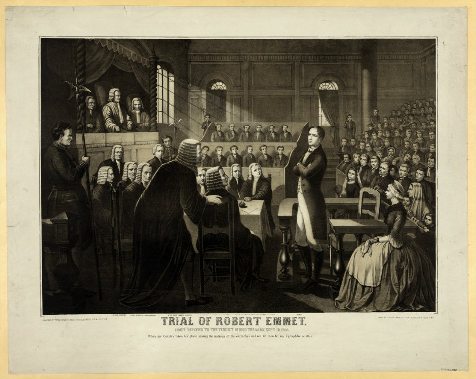 Trial of Robert Emmet, Emmet replying to the verdict of high treason, Sept. 19, 1803... LCCN2003679790
