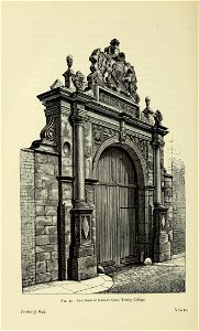 Trinity College Nevile's Gate Willis 1886
