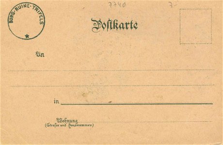 Trifels, Rheinland-Pfalz - Stadtansicht (back) (Zeno Ansichtskarten)