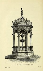Trinity College Great Court Fountain Willis 1886