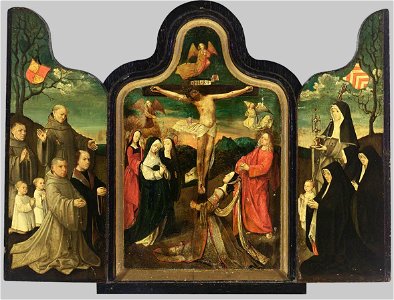 Jacob Cornelisz. van Oostsanen - Triptych - WGA05269. Free illustration for personal and commercial use.