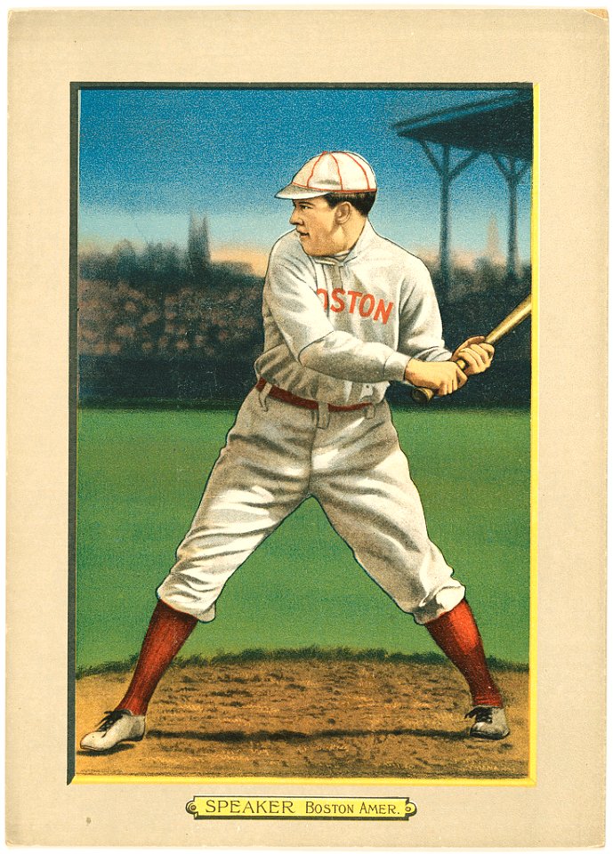 Tris Speaker, Boston Red Sox, baseball card portrait LCCN2007685665