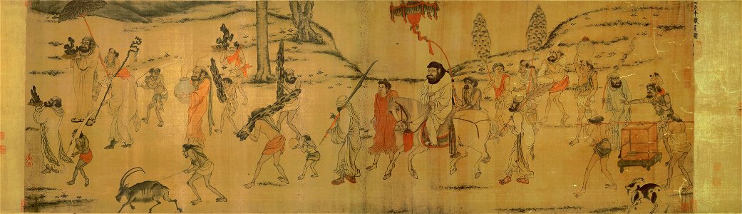 Tribute Bearers by Yan Liben and Yan Lide. Palace Museum, Beijing