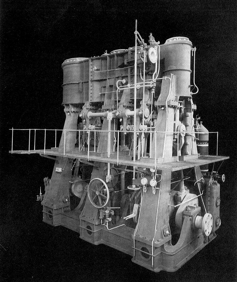 Triple-expansion marine steam engine (Rankin Kennedy, Modern Engines, Vol V)